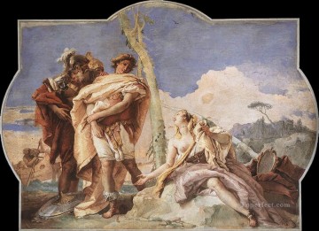 Giovanni Battista Tiepolo Painting - Villa Valmarana Rinaldo Abandoning Armida Giovanni Battista Tiepolo